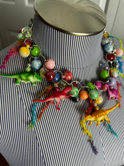 Colorful Dinosaur Necklace