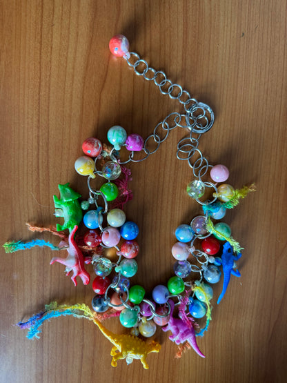 Colorful Dinosaur Necklace